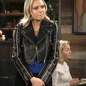 The Young And The Restless Melissa Ordway Black Jacket Side