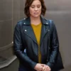 To Barcelona Forever Ashley Williams Black Leather Jacket Side