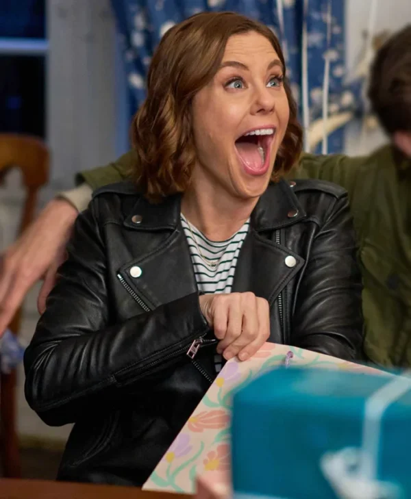 To Barcelona Forever Ashley Williams Leather Jacket