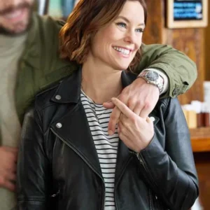 To Barcelona Forever Ashley Williams Black Leather Jacket