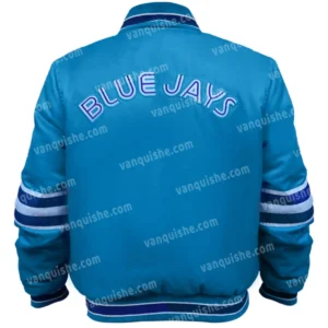 Toronto Blue Jays Satin Blue Jacket Back