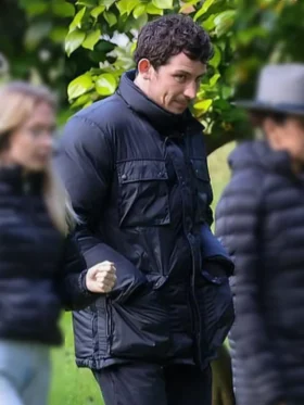 Wake Up Dead Man Josh O’Connor Puffer Jacket