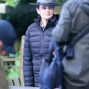 Wake Up Dead Man Mila Kunis Puffer Jacket Back