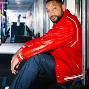 Will Smith Summertime Ball Red Varsity Jacket Back
