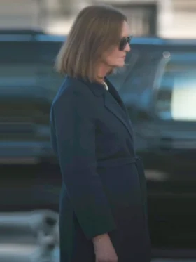 Zero Day S01 Joan Allen Blue Wool Coat