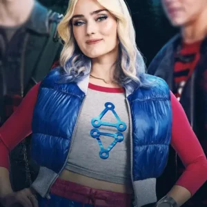 Zombies 4 Dawn of the Vampires Meg Donnelly Blue Puffer Vest
