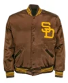 1969 San Diego Padres Brown Bomber Jacket