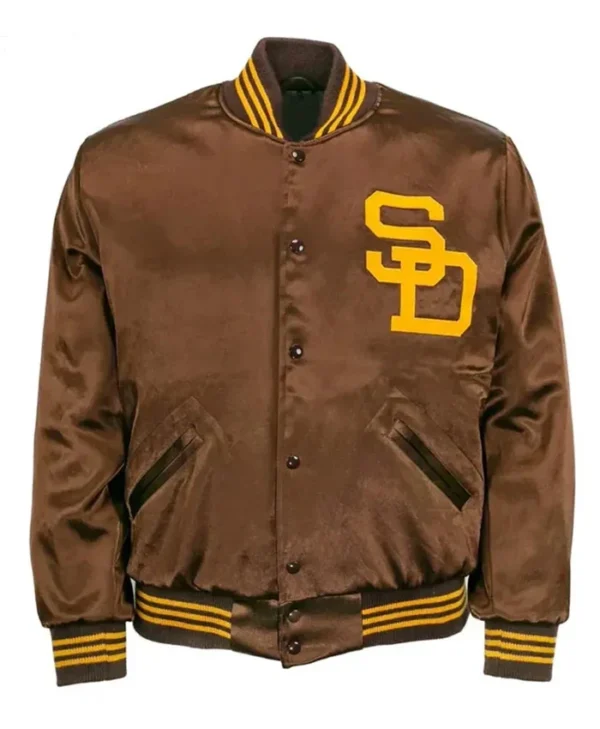 1969 San Diego Padres Brown Bomber Jacket