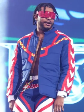 AEW All In Texas Kevin Knight Blue Jacket