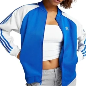 Adidas Three Stripe Blue Track Jacket