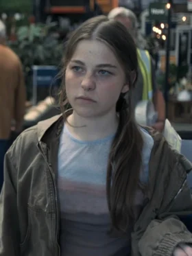 Adolescence S01 Amelie Pease Brown Hooded Jacket