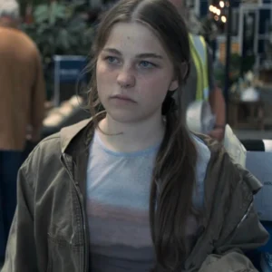 Adolescence S01 Amelie Pease Brown Hooded Jacket