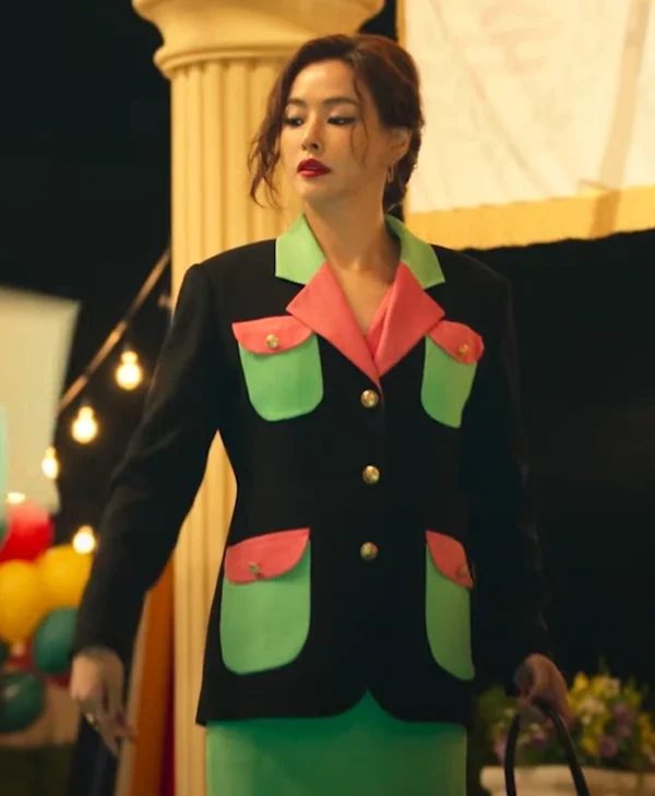 Aema S01 Hyo-rin Bang Black Blazer Side