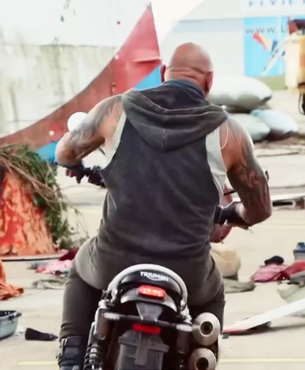 Afterburn Dave Bautista Black Hooded Vest