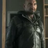 Afterburn Dave Bautista Black Leather Jacket Side