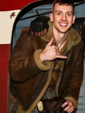 Afterburn George Somner Brown Leather Jacket