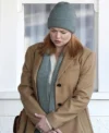 All Her Fault Sarah Snook Brown Wool Coat