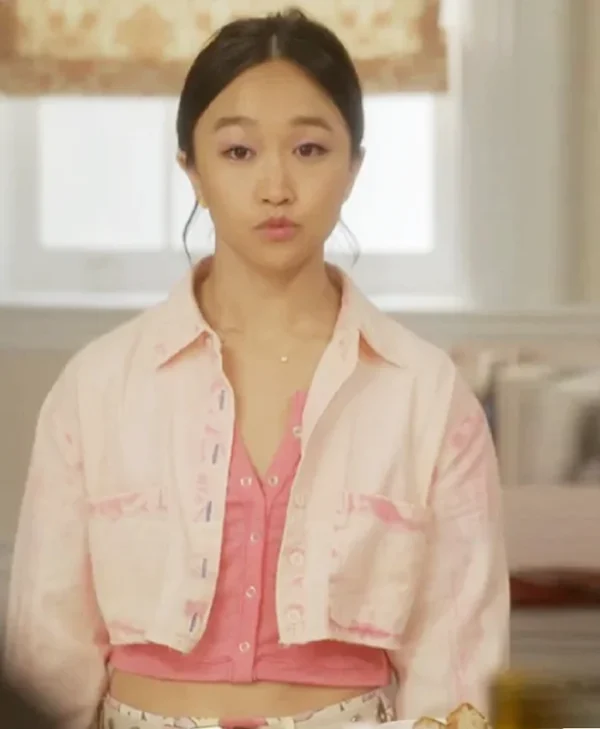 And Just Like That S03 Cathy Ang Pink Cropped Jacket