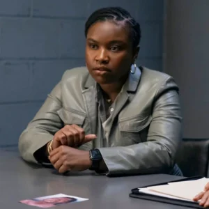 Ballard S01 Courtney Taylor Leather Blazer Front