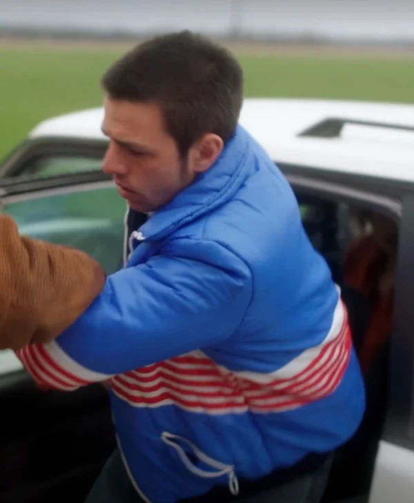 Before We Forget Santiago Madrussan Blue Bomber Jacket