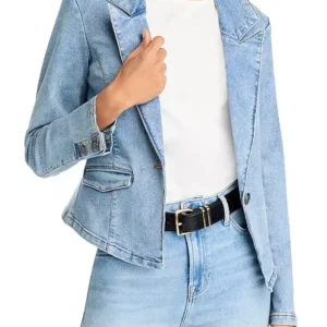 Beyond the Gates S01 Arielle Prepetit Blue Denim Blazer