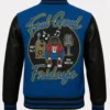 Big Wayne Grillz Gold Fronts varsity Wool Jacket Back