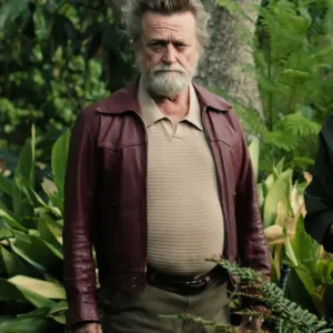 Birthright Michael Hurst Maroon Leather Jacket