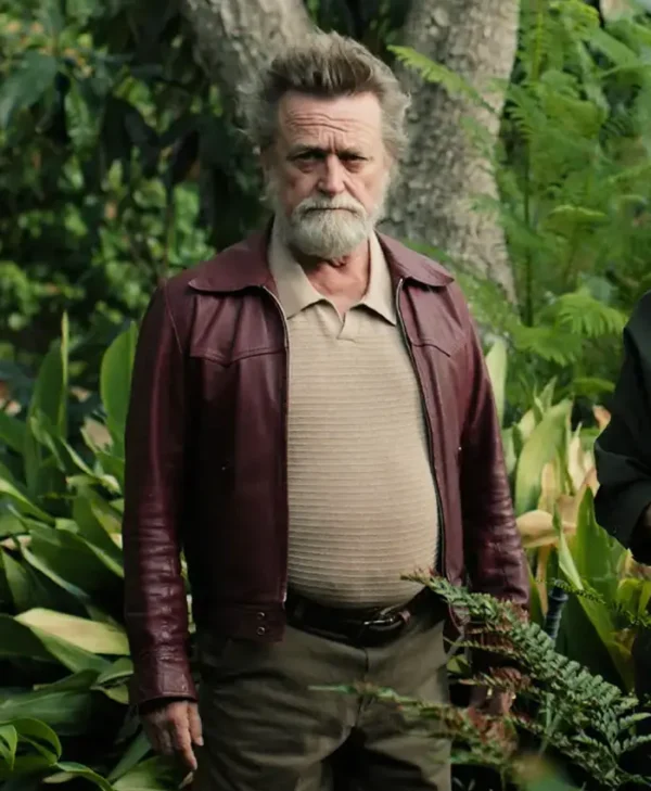 Birthright Michael Hurst Maroon Leather Jacket