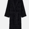 Black Hooded Versace Robe