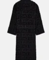 Black Hooded Versace Robe For Sale