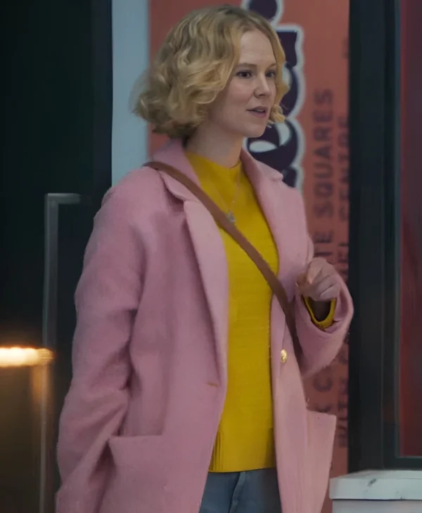 Black Mirror S07 Rosy McEwen Pink Coat
