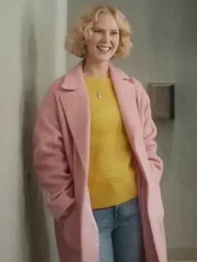 Black Mirror S07 Rosy McEwen Pink Trench Coat