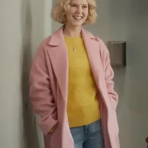 Black Mirror S07 Rosy McEwen Pink Trench Coat