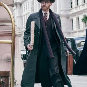 Bookish S01 Mark Gatiss Black Trench Coat