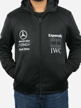 Brad Pitt F1 Black Fleece Hoodie