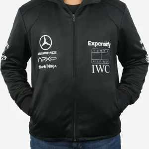 Brad Pitt F1 Black Fleece Hoodie