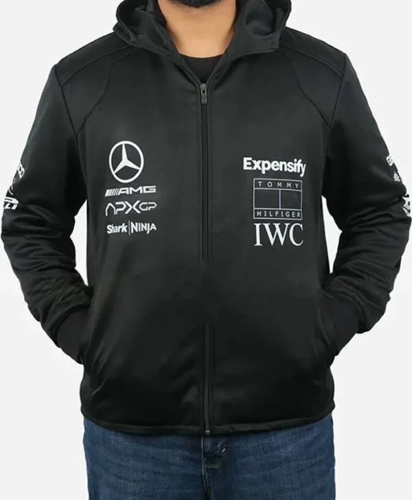 Brad Pitt F1 Black Fleece Hoodie