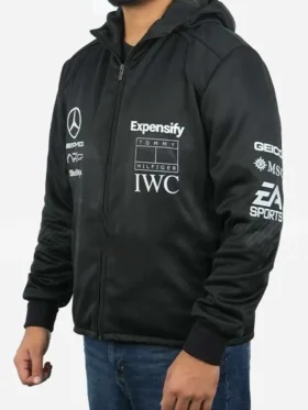 Brad Pitt F1 Black Fleece Hoodie For Sale