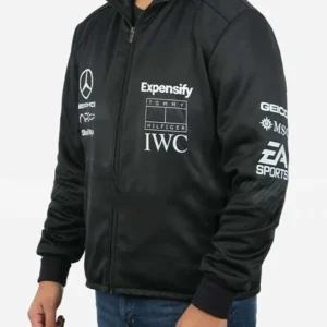 Brad Pitt F1 Black Fleece Hoodie For Sale