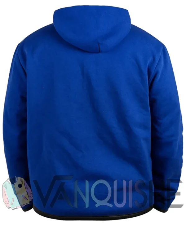 Chelsea Tech Blue Fleece Hoodie back