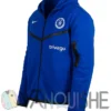 Chelsea Tech Blue Fleece Hoodie left