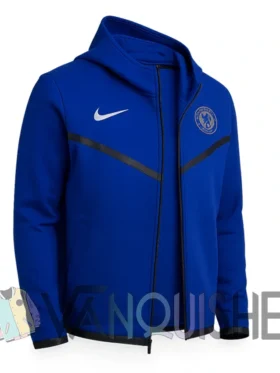 Chelsea Tech Blue Fleece Hoodie right