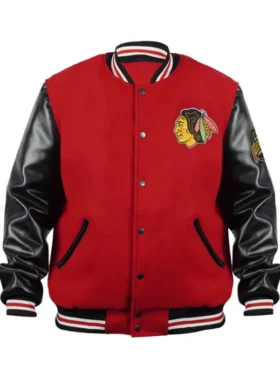 Chicago Blackhawks Campbell Red and Black Jacket