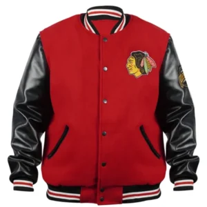 Chicago Blackhawks Campbell Red and Black Jacket