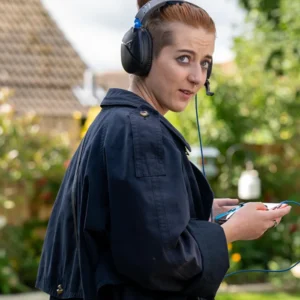 Chicken Town Amelie Davies Blue Coat