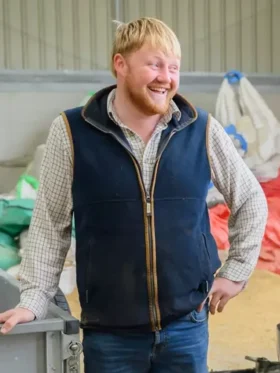 Clarkson's Farm S04 Kaleb Cooper Blue Vest