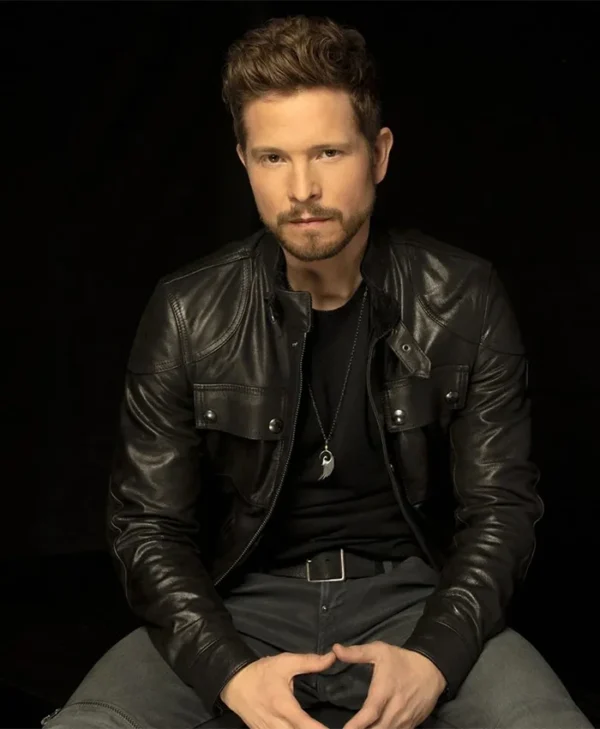 Conrad Hawkins The Resident S05 Leather Jacket closeup