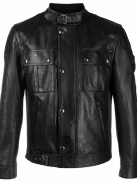 Conrad Hawkins The Resident S05 Leather Jacket shoot front