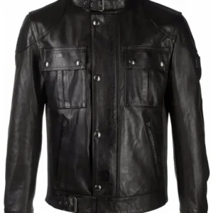 Conrad Hawkins The Resident S05 Leather Jacket shoot front