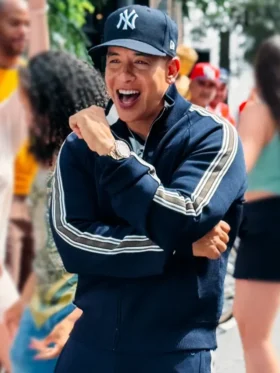 Daddy Yankee Sonriele 2025 Blue Track Jacket Side